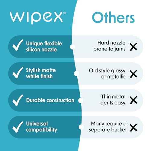 Image of Wipex White Wet Wipe Dispenser with Trash Bin: Durable Steel & Premium Silicone Port, Floor Stand for Gym Wipes - Fits Sanitizing Refill Rolls, Perfect for Schools, Fitness, & Public Facilities