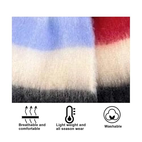 Châle à pompons multicolore pour les sorties en ville - 5
