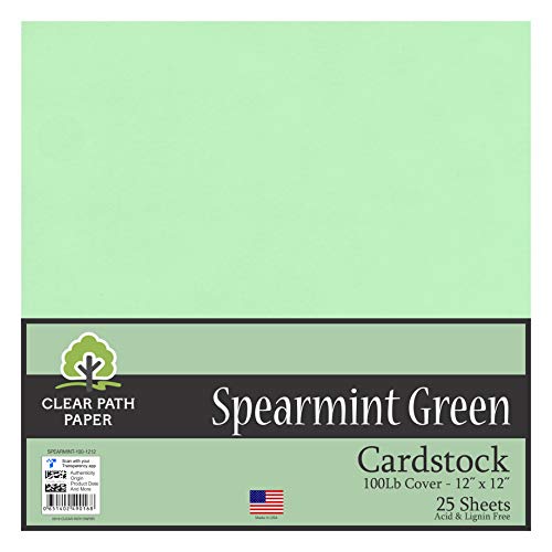 Cartulina verde hierbabuena - 12 x 12 inch Cover