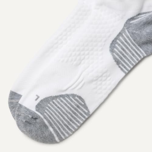 Amazon Essentials Men's Athletic Performance Low Cut Running Socks, 3 Pairs, White - image 3