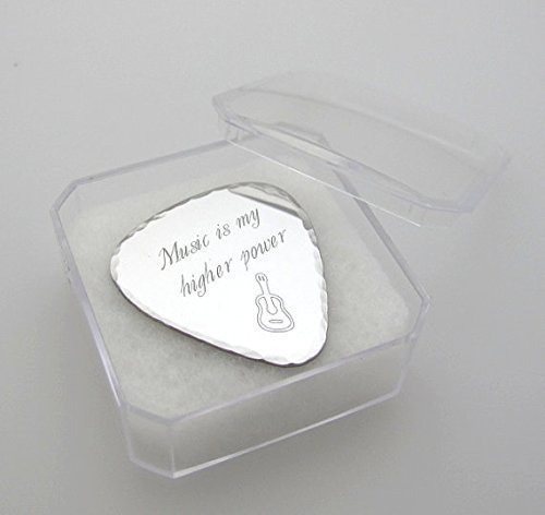 Custom Engraved Guitar Pick - Personalized Plectrum - Best Guitar Player Gift - Metal Treble Clef Plectrum #TOP1