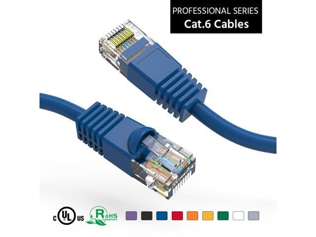 Cable de Red Ethernet Cat6 UTP 0.61 m Azul RJ45 miniatura 4