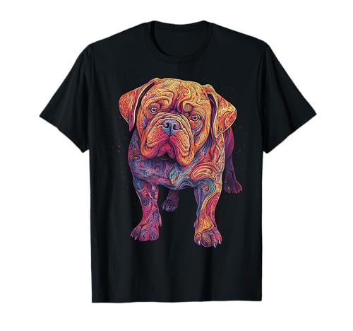 Dogue De Bordeaux Dog Graphic Pet Art Dogue De Bordeaux Men Women Kids T-Shirt