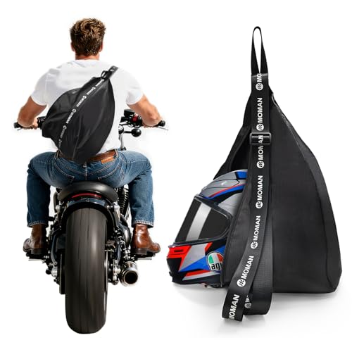 Moman B1 Mochila Moto Reflectante de Gran Capacidad, Bolsa para Casco de Motocicleta, Mochila de...