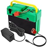 CHUNCAIL Batterie au lithium 12 V 8 Ah pour enfants avec chargeur et câble adaptateur de rechange pour Peg Perego