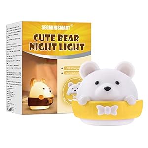 Luce Notturna LED,Luce Notte Bambini,Lampada Notturna USB di Ricarica Portatile Luce Gialla,Lampada per Bambini Per Decorazioni Camerette Letto Bambini…