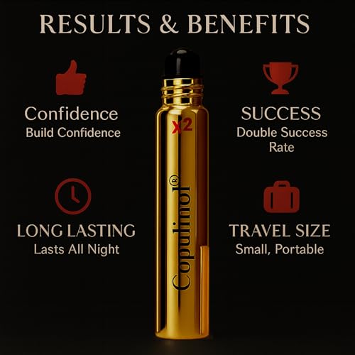 Parfum Damen COPULINOL X2 8ml Roll On Pheromone Parfum Woman Stark Parfüm Frauen, das sich mit Ihrem Körper verbindet Konzentrierte Formel für den täglichen Gebrauch Damen Parfüm, Geschenke für Frauen