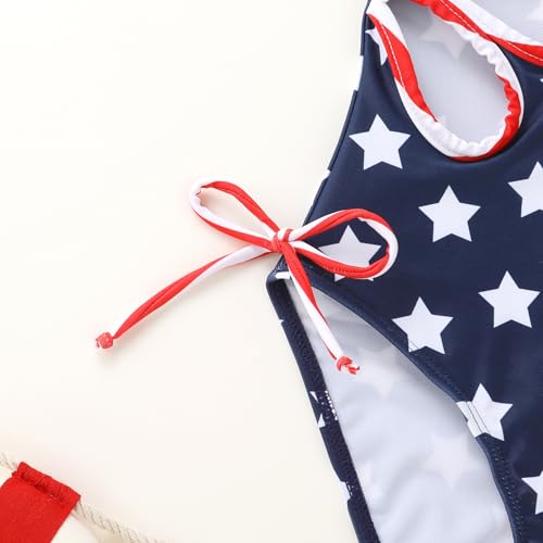 Image of Girls Swimsuit One Piece Bathing Suit Adjustable Straps Solid Color Cut Out Butterfly Girls' Swimwear for 7-14Y