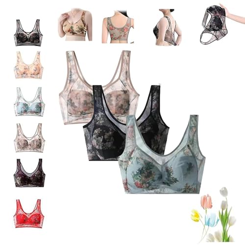 Soutien-gorge rafraîchissant sans fil à couverture totale pour un maintien anti-affaissement