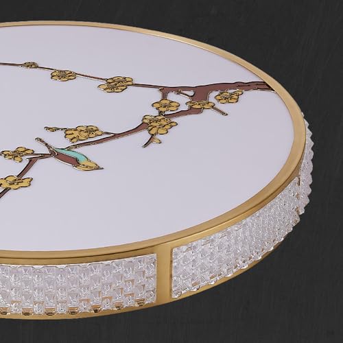 Plafonnier LED fleurs et oiseaux pour l'ambiance de votre chambre