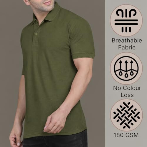 Image of Men Regular fit Polo Neck T Shirt||Casual Wear ||Half Sleeve Tshirt for Men
