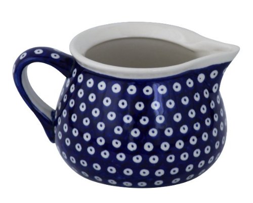Pot à lait en céramique Bunzlauer 1L motif œil de paon