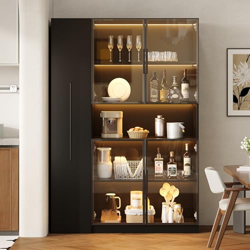 Ligterra Vitrina de cristal de 160 cm color