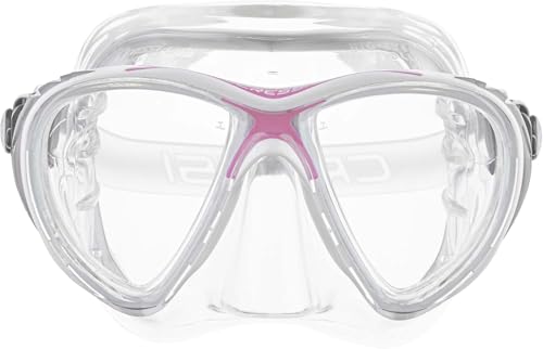 Cressi Big Eyes Evolution Gafas de Buceo, Unisex, Transparente/Rosa, Talla única