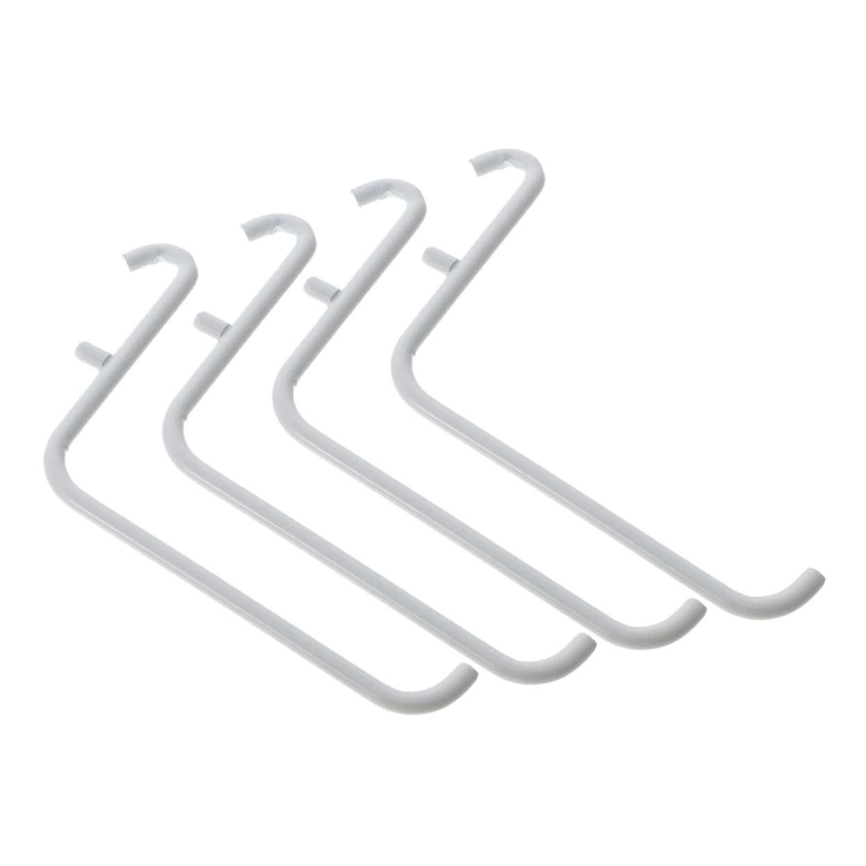 FUNOMOCYA 4pcs Metal Paint Bracket Hooks for Wall Pegboard Garage Organizer Tool Storage Cleaning Supplies Office Decor