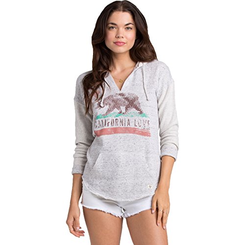 Billabong Junior's Days Off Pullover Hoodie, Ice Athletic Grey, Small