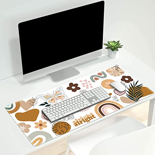Image of iCasso Large Gaming Mouse Pad, XXL Mouse Pad, Stable Rubber Base with Stitched Edges, Computer Keyboard Pad for Work, Gaming, Office, Home - Sticker