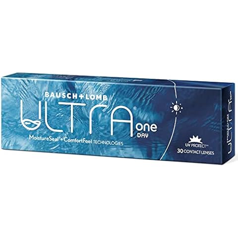 Bausch + Lomb ULTRA ONE DAY, sphärische Tageslinsen, Premium Kontaktlinsen weich, 30 Stück, / BC 8.6 mm / DIA 14.2 / -1,75 Dioptrien Cover