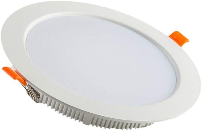 Recessed Ultra-thin Recessed Downlight Anti-fog LED Spotlight 3000K Round Panel Ceiling Light Fixture, Fire Rated Energy Saving Wash Wall Lamps, for Bathroom Bedroom Office Decoration Integrated