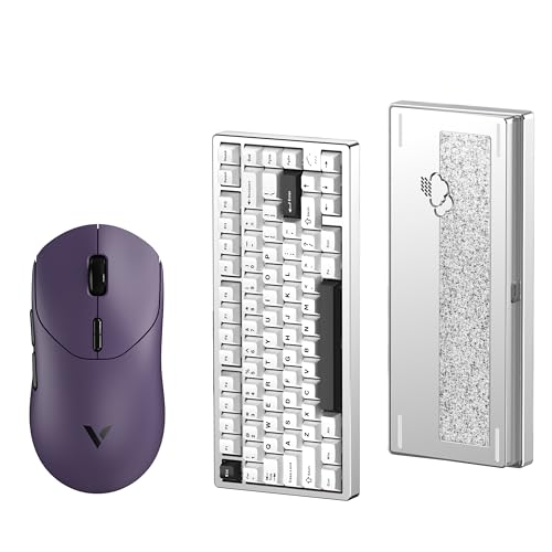 WOBKEY Rainy 75 ���J�j�J���L�[�{�[�h(Pro (�V���o�[ �p���z��))�{RAPOO �Q�[�~���O�}�E�X(VT2 MAX Purple)