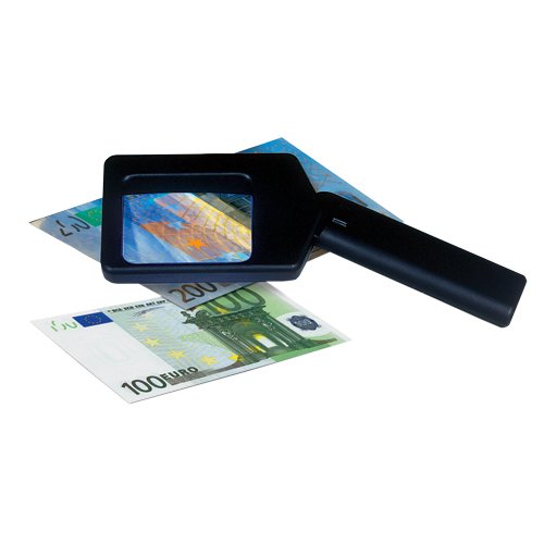 Lupa UV SAFE 1033 que detecta marcas ocultas con luz ultravioleta