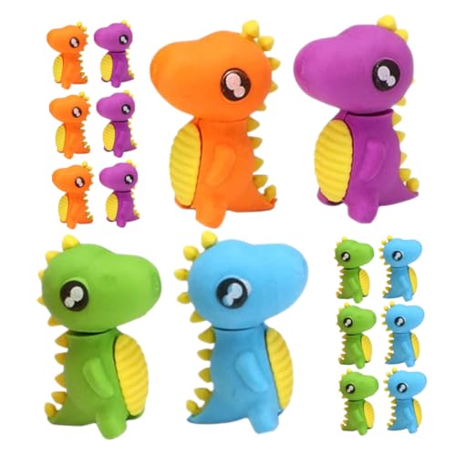 HOODANCOS 50 Piezas Borrador De Dinosaurio Mini Criaturas Brasls De Juguete Borradores De Dibujos Animados Gomas De Borrar Multiusos Goma De Borrar
