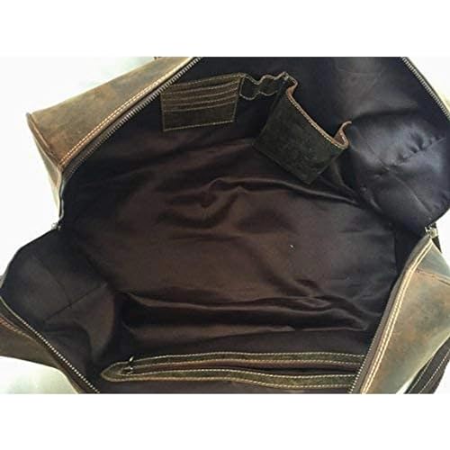 FR Fashion Co. 20" Men's Vintage Distressed Buffalo Leather Duffle Bag3