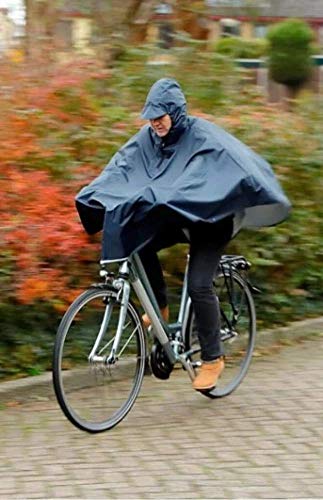 Poncho de pluie unisexe noir Mirage Rainfall en taille unique imperméable