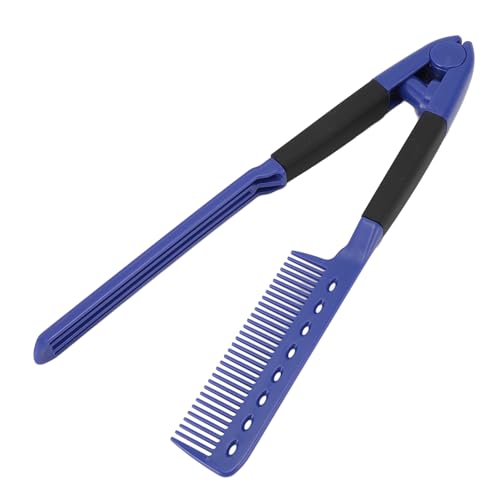 Plancha para el cabello en forma de V con tecnología antiestática de calentamiento rápido, herramienta de estilo profesional para alisar sin frizz en casa miniatura 1