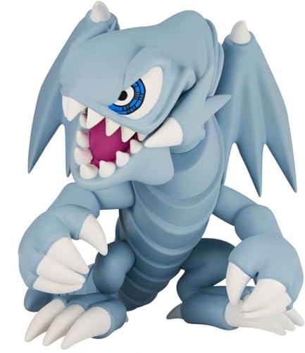 Figurine dragon aux yeux bleus Toon World aux finitions peintes à la main