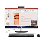 HP 27 inch All-in-One Desktop PC, FHD Display, AMD Ryzen 5 7520U, 16 GB RAM, 512 GB SSD, AMD Radeon Graphics, Windows 11 Home, 27-cr0039 (2024)