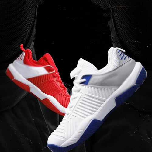 Rjpzidk Scarpe Da Scherma Scarpe Da Ginnastica Da Scherma Professionali Antiscivolo Per Uomo E Donna Traspiranti Per Allenamenti Di Scherma(White,#37) - 6