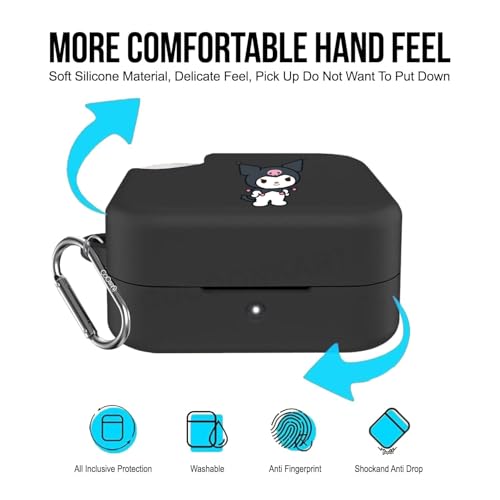 Image of Soft Silicone Case Cover for CMF by Nothing Buds Pro 2 | Buds 2 | Buds 2 Plus (Kuromi)
