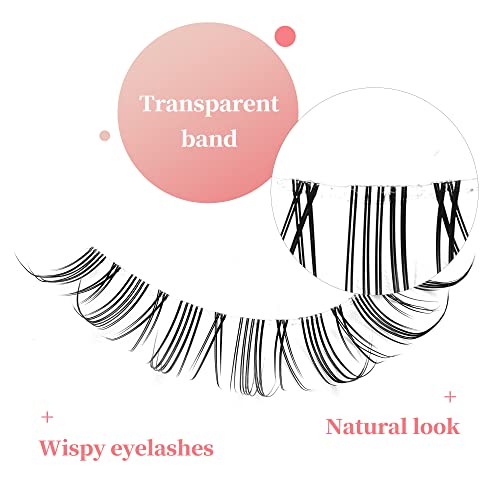Natural Eyelashes Wispy False Eyelashes Natural Look,Reusable,Easy To Apply 5 Pairs (Tm26) #TOP2