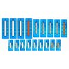 Temperature Change Indicating Sticker, 10Pcs/Set, Surface Temperature Indicator, Temperature Sensitive Paper, Thermochromic Label Sticker for Lab & Industry (8 Grids A, 37~65C99~149F)