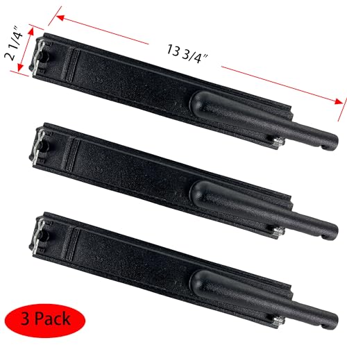 Direct store Parts DB106 (3-pack) 13 3/4” Cast Iron Burner Replacement for Charbroil, Centro, Front Avenue, Costco Kirkland, Thermos Gas Grills, for Charbroil 463240804, 463247004, 463261406 models by Direct Store - Image 2