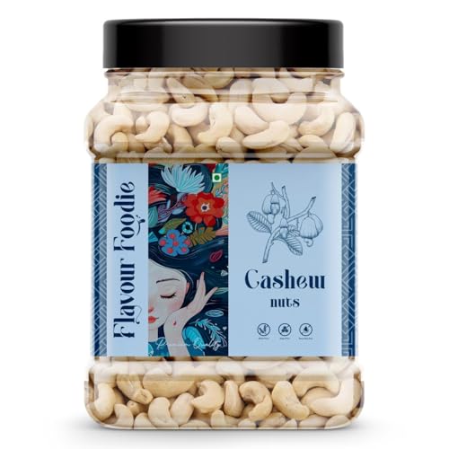 Flavour Foodie Premium Cashew Nuts 500gm | Kaju Nut Dry Fuits | Natural & Crunchy Premium Whole Cashews | Gluten-Free Healthy Snack | Nutritious & Delicious Festive Gift