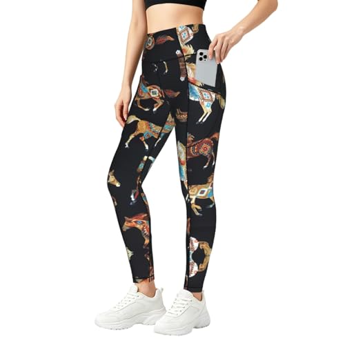 Leggings con estampado de caballo en sets deportivos para el gimnasio