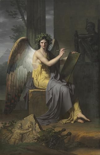Toile Clio Muse de l'Histoire Meynier grand format pour habiller mur salon