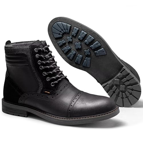 Image of Arkbird Mens Chelsea Boots, Stylish and Comfort Leather Chukka Ankle Boots with Zipper