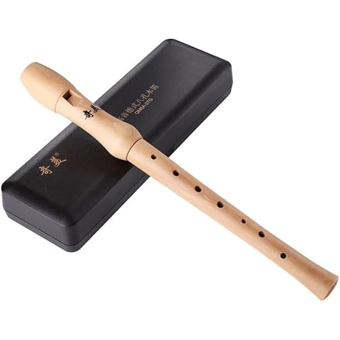 VLVEE Flauta Dulce Soprano en C de Arce de 3 Partes Cover