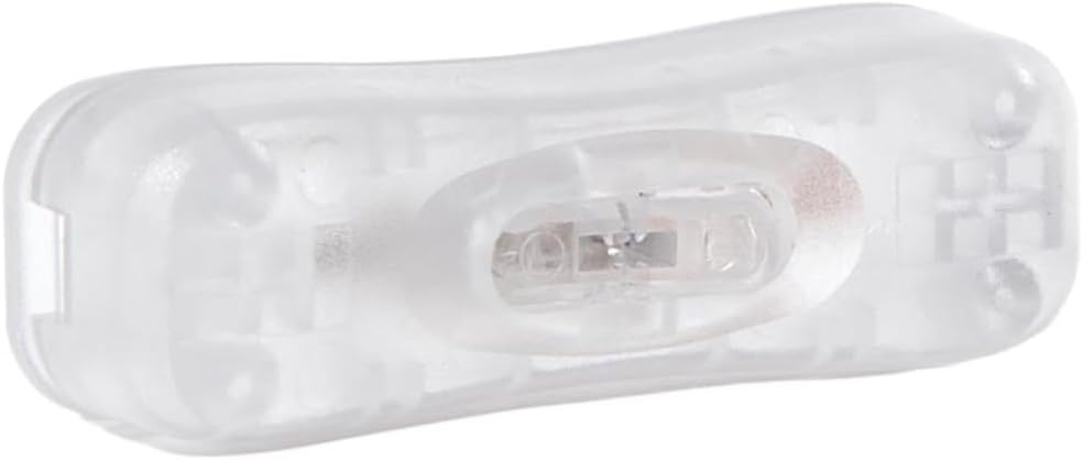 B&P Lamp® Clear in-Line Peanut-Shaped Toggle Switch