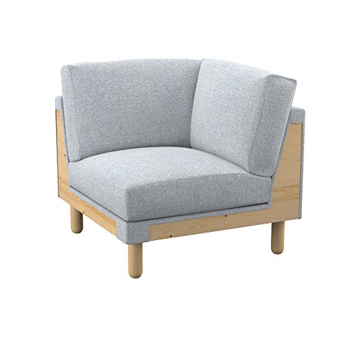 Soferia - IKEA NORSBORG Funda para módulo de Esquina, Naturel Light Grey