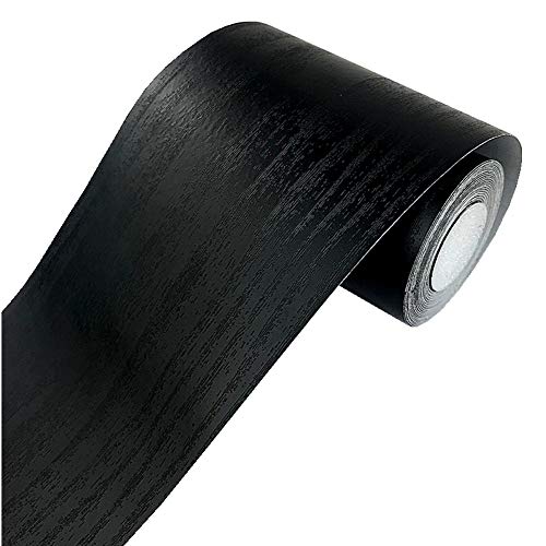 D-Simplemuji Frise de papier peint 3D en PVC pour cuisine, salle de bain, chambre à coucher, 10 cm x 10 m Noir Cover