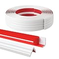 Flexible Inside & Outside Corner Trim Moulding, Peel and Stick Wall Molding Trim, Wall Corner Protector, Self Adhesive Corner Guards & Caulk Strip for Wall Edge Corner, Floor Window Door Ceiling