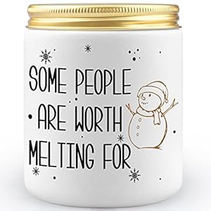 Christmas Candle Gift Holiday Candles, Gifts for Best Friend Mom Birthday Gifts, Soy Wax Vanilla Scented Candles Home…