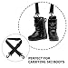 BESPORTBLE 4pcs Ski Boot Carrier Straps Snowboard Boot Hand Carry Strap for Adults Boys and Girls Convenient Ski Accessories for and Storage