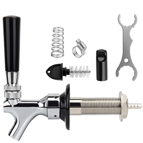 FERRODAY New 3-1/8 inch Shank Stainless Steel Core Draft Beer Faucet