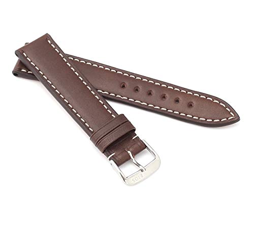 RIOS 1931 Pensa 19 mm bracelet de montre en authentique cuir de yuchte robuste