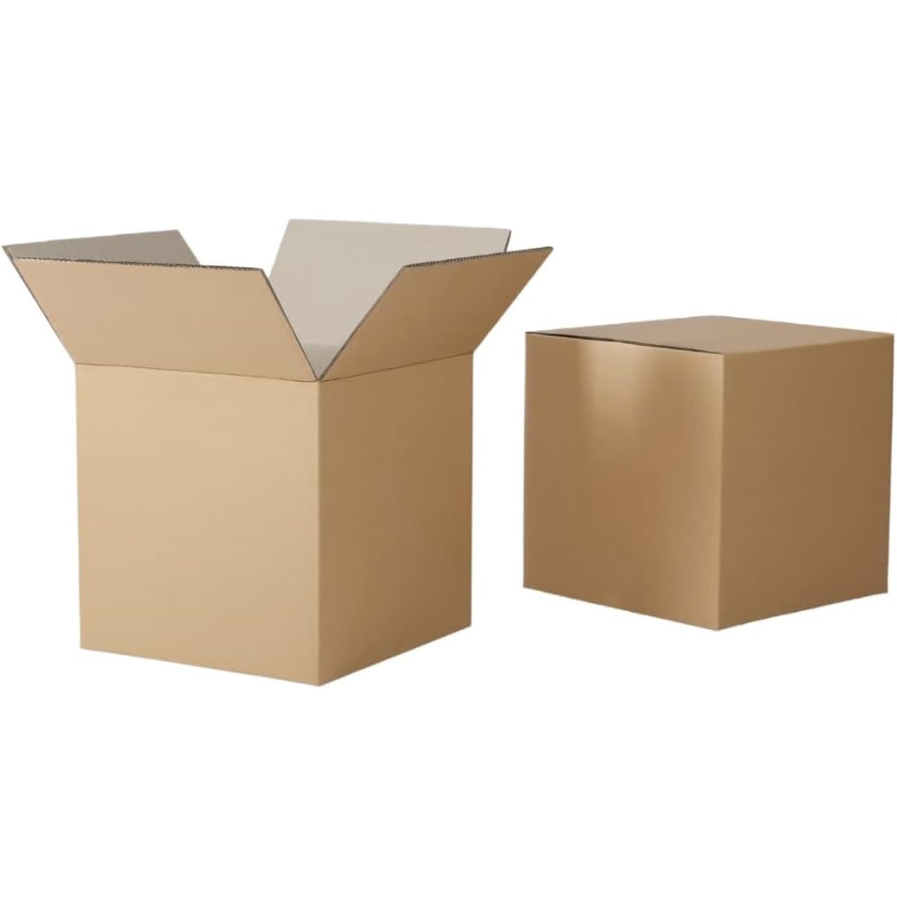 ZYBUX - 12x9x6" - Brown Single Box Wall Shipping Mailing Postal Parcel Easy to Assemble Cardboard Parcel Boxes, Idal for Cardboard Gift box, Packing Boxes for Moving House - Pack of 10